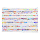 Noah Text Design II Kussensloop (Achterkant)
