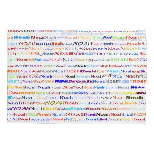 Noah Text Design II Kussensloop (Achterkant)