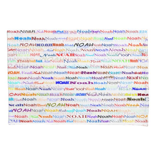 Noah Text Design II Kussensloop (Voorkant)