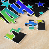 "NOAH" Voornaam, geun "HAPPY BIRTHDAY" Legpuzzel (Zijkant)