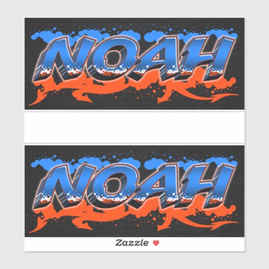 Noah Vorname Name Graffiti Aufkleber Sticker (Vel)