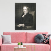 Noah Webster (1758-1843), gegraveerd door Frederic Canvas Afdruk (Insitu (Woonkamer))