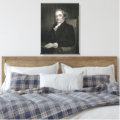 Noah Webster (1758-1843), gegraveerd door Frederic Canvas Afdruk (Insitu (Slaapkamer))