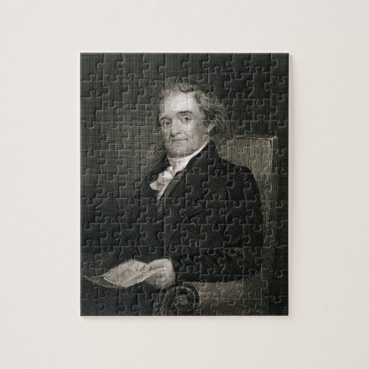 Noah Webster (1758-1843), gegraveerd door Frederic Legpuzzel (Verticaal)