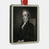 Noah Webster (1758-1843), gegraveerd door Frederic Metalen Ornament (Rechts)