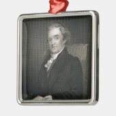Noah Webster (1758-1843), gegraveerd door Frederic Metalen Ornament (Links)