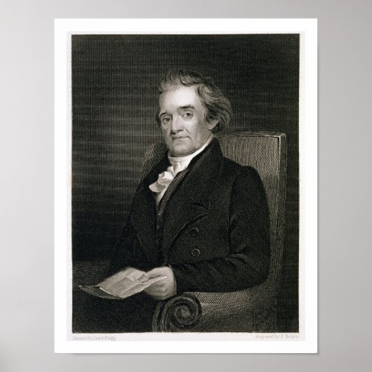 Noah Webster (1758-1843), gegraveerd door Frederic Poster (Voorkant)