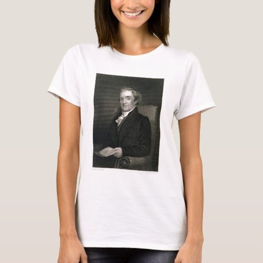 Noah Webster (1758-1843), gegraveerd door Frederic T-shirt (Voorkant)