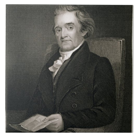 Noah Webster (1758-1843), gegraveerd door Frederic Tegeltje (Voorkant)