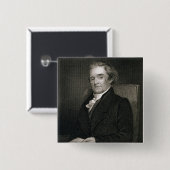 Noah Webster (1758-1843), gegraveerd door Frederic Vierkante Button 5,1 Cm (Voorkant /achterkant)