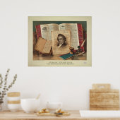 Noah Webster The Schoolmaster of the Republic Poster (Keuken)