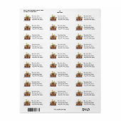 Noah'a Ark adresetiketten Etiket (Full Sheet)