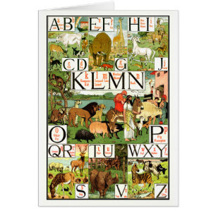 Noah's ABC Alphabet Chart in het Engels