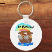 Noah's Ark 1st Birthday Tshirts en Gifts Sleutelhanger (Voorkant)