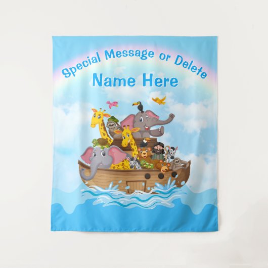 Noah's Ark Achtergrond, Noah's Ark Party Decoratio Wandkleed (Voorkant)