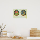 Noah's Ark, Adam en Eva Poster (Keuken)