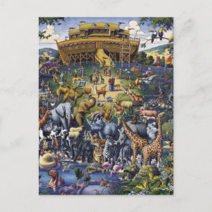 Noahs Ark Animals Briefkaart