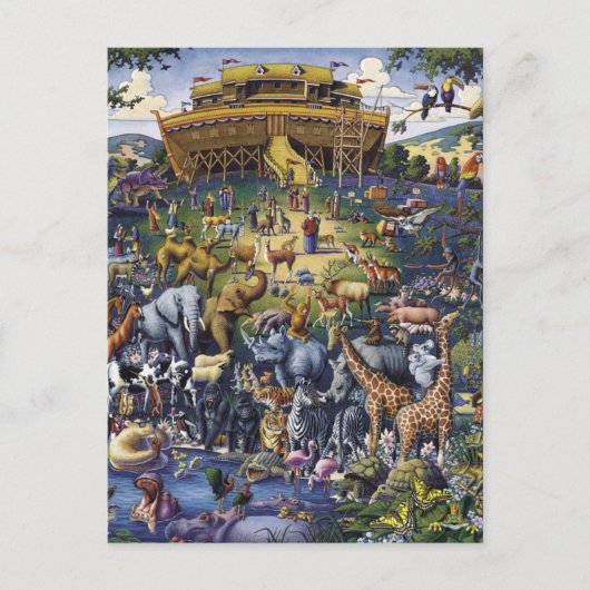 Noahs Ark Animals Briefkaart (Voorkant)