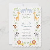 Noah's ark Animals Community Invitation Kaart (Voorkant)