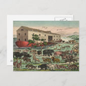  Noahs Ark Animals Illustration 1882 Briefkaart (Voorkant / Achterkant)