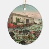  Noahs Ark Animals Illustration 1882 Keramisch Ornament (Links)