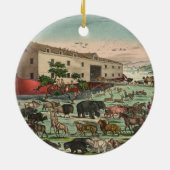  Noahs Ark Animals Illustration 1882 Keramisch Ornament (Achterkant)