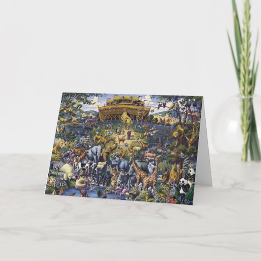 Noahs Ark Animals Kaart (Voorkant)