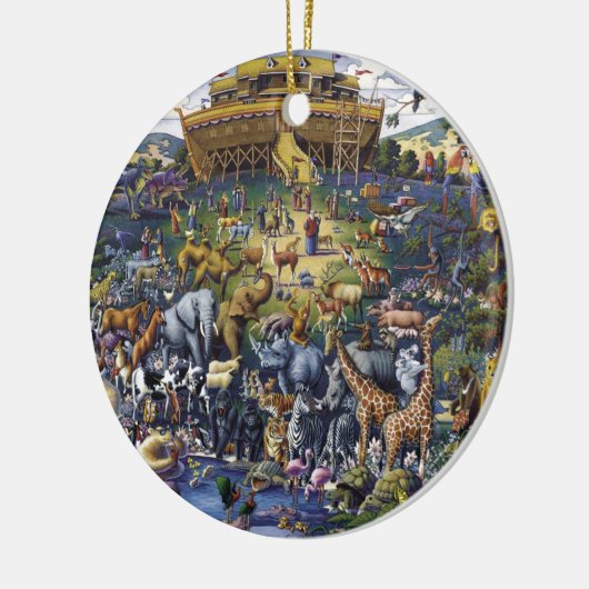 Noahs Ark Animals Keramisch Ornament (Links)