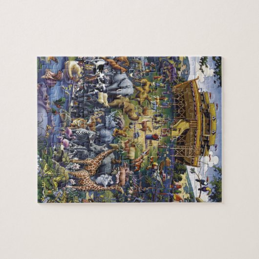 Noahs Ark Animals Legpuzzel (Horizontaal)