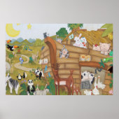 Noahs Ark Art Poster Mural for Baby Nursery (Voorkant)