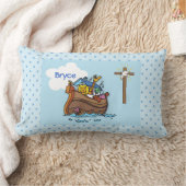  Noah's Ark Baby Baptism, Boy Blue Kussen (Deken)