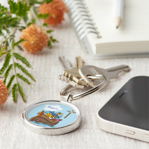 Noah's Ark Baby Baptism, Boy Blue Sleutelhanger
