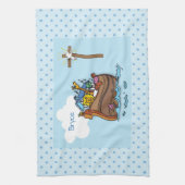 Noah's Ark Baby Baptism, Boy Blue Theedoek (Verticaal)