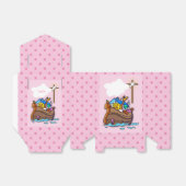  Noah's Ark Baby Baptisme, Girl Pink Bedankdoosjes (Uitgevouwen)