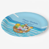 Noah's Ark | Baby dieren | Gepersonaliseerd Papieren Bordje (Gekanteld)