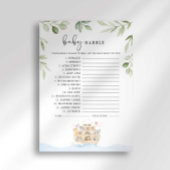 Noah's Ark Baby shower Baby Babble Spel Kaart