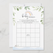 Noah's Ark Baby shower Bingo Spel Kaart (Voorkant)