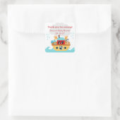 Noah's Ark Baby shower dank u voor sticker (Tas)