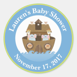 Noah's Ark Baby shower Favor Stickers Baby Boy