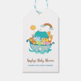 Noahs Ark Baby shower Favor Tags Jongens gepersona Cadeaulabel