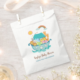 Noahs Ark Baby shower Favor Tassen Jongens Geperso Bedankzakje
