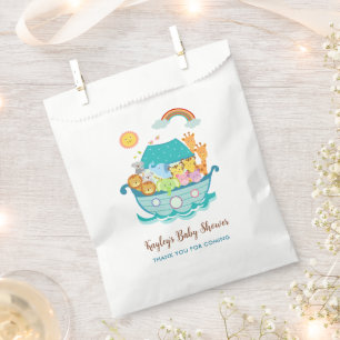 Noahs Ark Baby shower Favor Tassen Jongens Geperso Bedankzakje