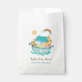 Noahs Ark Baby shower Favor Tassen Jongens Geperso Bedankzakje (Voorkant)