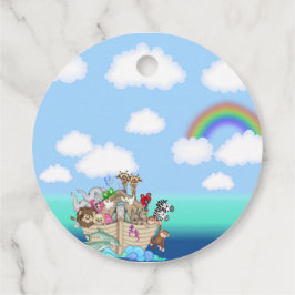 Noah's Ark Baby shower Favoriet Bedankjes Labels
