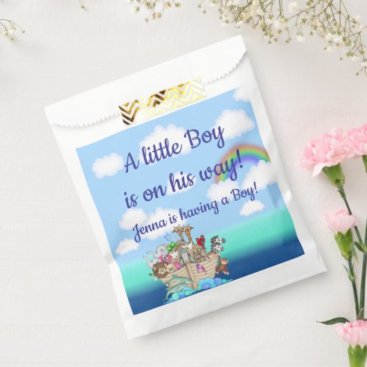 Noah's Ark Baby shower Favoriet Bedankzakje (Gezegeld)