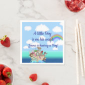 Noah's Ark Baby shower Favoriet Servet (Insitu)