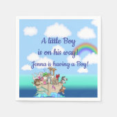 Noah's Ark Baby shower Favoriet Servet (Voorkant)