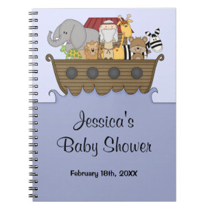 Noah's Ark Baby shower Guest Book Notitieboek