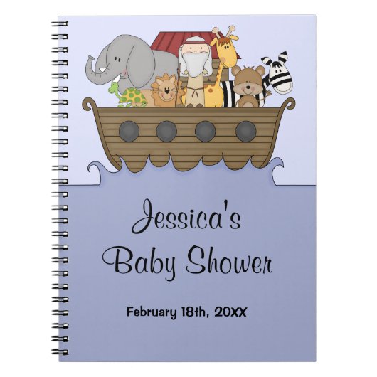 Noah's Ark Baby shower Guest Book Notitieboek (Voorkant)