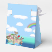 Noahs Ark Baby shower gunstbox Bedankdoosjes (Achterkant)